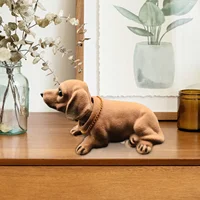KKJOY Cute Bobble Head Dog Figure, Creative Nodding Puppy Ornament, Car Interior Decor Vehicle Shaking Head Toy Accessory 5