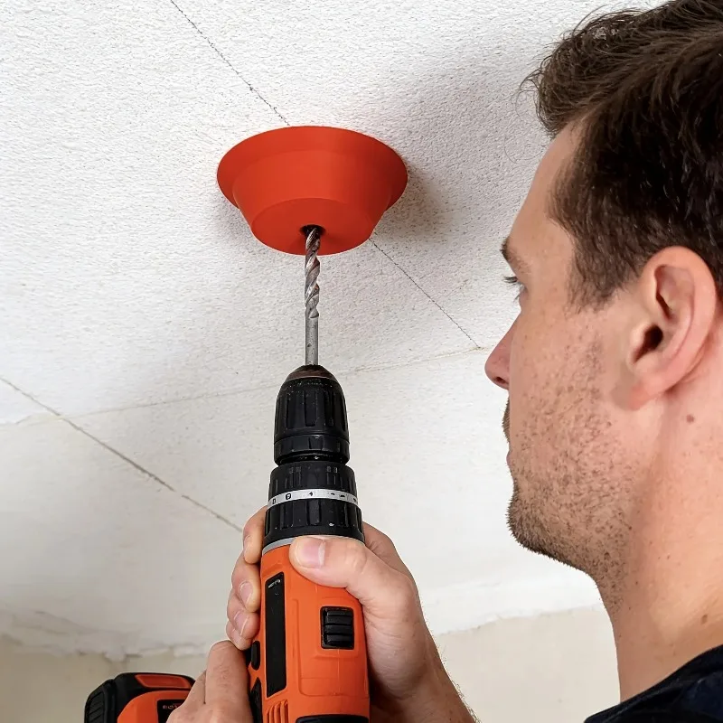 Nuovo Estrattore di Polvere per Foratura a Soffitto, Foratura a Parete, Raccolta e Conservazione della Polvere, Strumento Ausiliario per la Zona del Trapano per Ristrutturazioni Fai-da-te