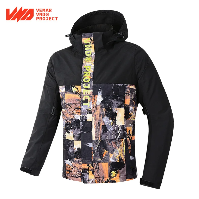 

Heated Jacket Motorcycle Winter Jackets Enduro Moto Warm Coat Outdoor Touring Travel Sport Waterproof Sweater With Protector Men