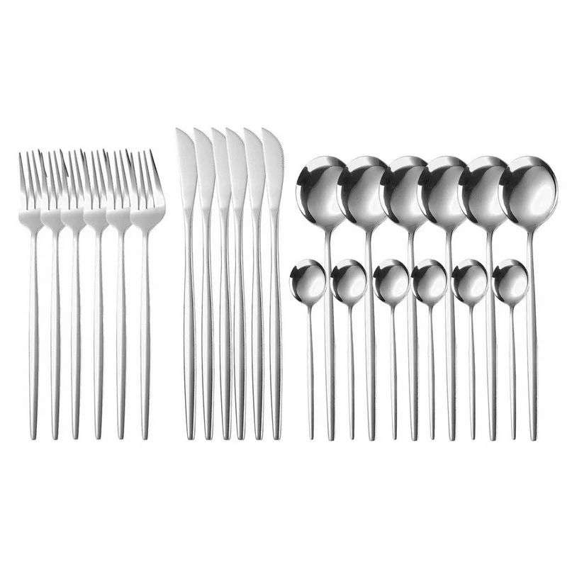 Набор столовых приборов из нержавеющей стали,...