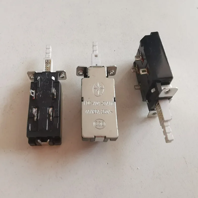 

3Pcs AC250V 4A 4 Pin Locking DPST Push Button Power Switch KDC-A11-3