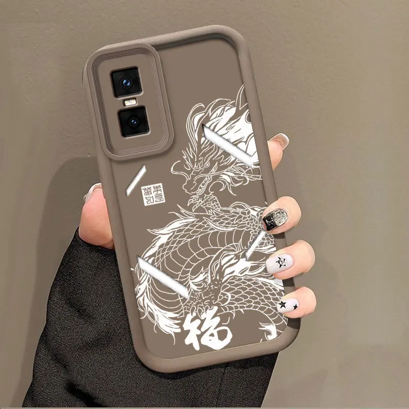 Dragon Totem Soft Silicone Shockproof Protective Case