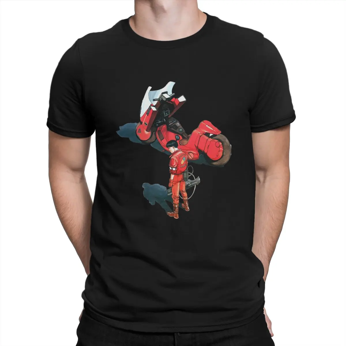 

Kaneda from Akira manga and movie Men's T Shirts Akira Unique Tee Shirt Short Sleeve Crew Neck T-Shirts Cotton 4XL 5XL Tops