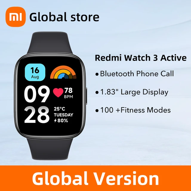 Global Version Xiaomi Redmi Watch 3 Active Bluetooth 5.3 Sport Bracelets  1.83'' LCD Display Blood Oxygen Monitor 5ATM Waterproof - AliExpress