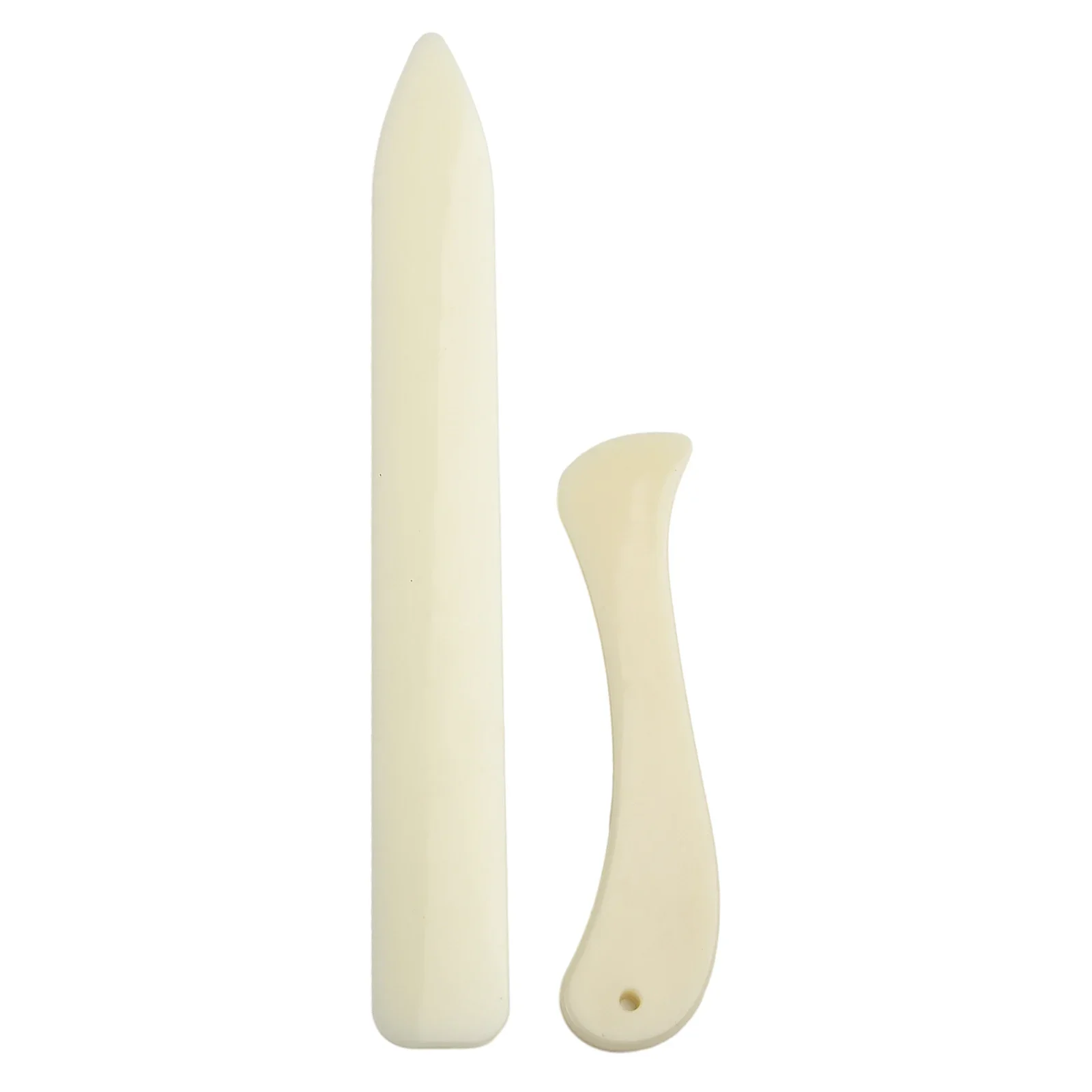 Leather Working Tool 2PCS Leather Working Tool Bone Folder For Leather Craft Scoring Folding Creasing Edges Paper Plastic Handmade Sewing Tools Part