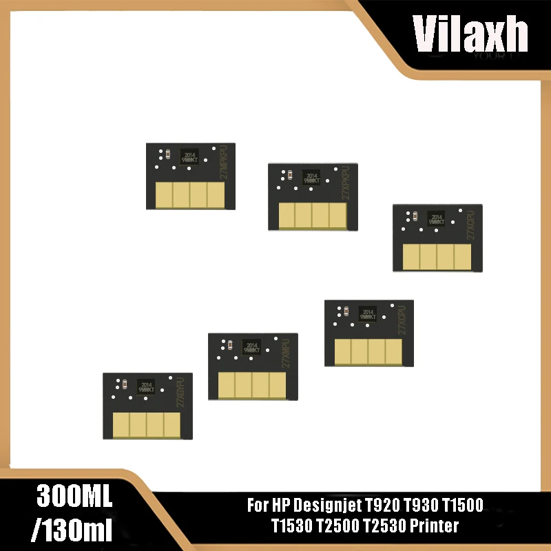 

Vilaxh 300 мл/130 мл для HP 727 новый обновленный чип HP 727 для принтера HP Designjet T920 T930 T1500 T1530 T2500 T2530 (PBK C M Y GY MB