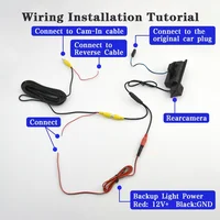 Car Rearview Camera For BMW 3 Series E90 E91 5 Series E60 E61 X5 X6 E70 E71 X1 E84 Backup Trunk Handle WaterProof Parking Camera 5