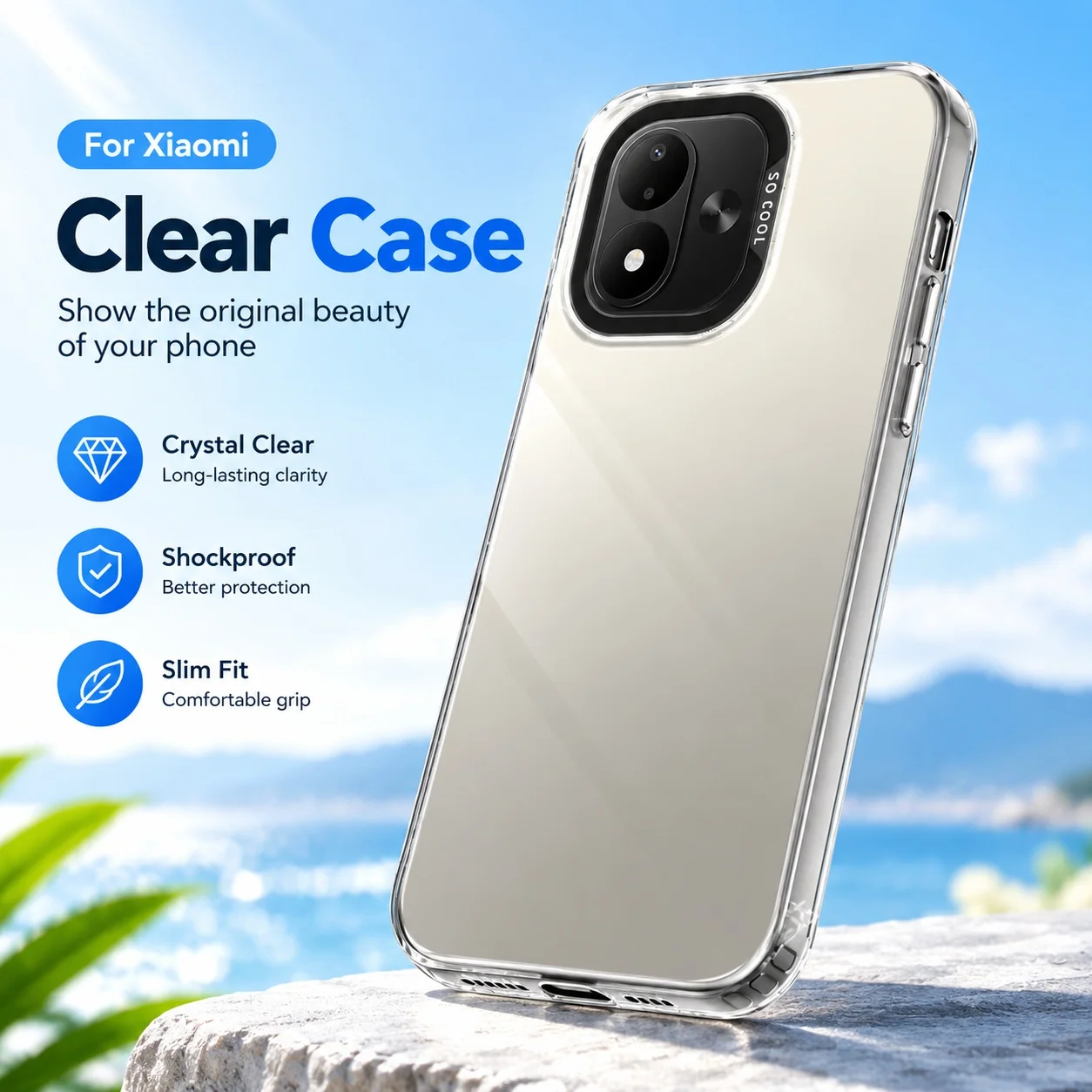 Aurora Laser Shockproof Metallic Texture Phone Case - High Quality, Simple Design