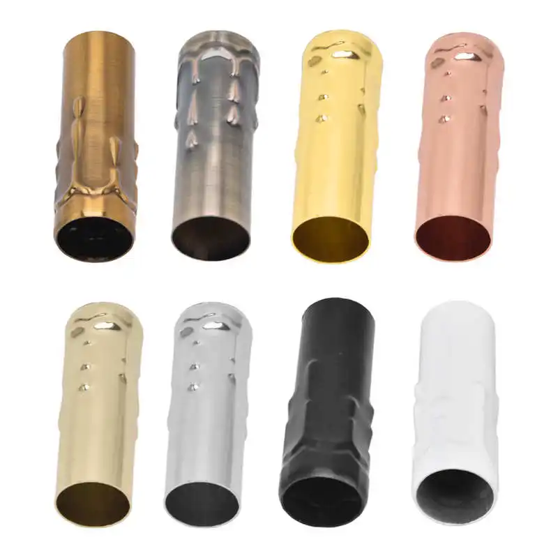 10Pcs E14 Lamp Holder Sleeve Metal Tube for Candle Lamp Holder Base Lighting Accessories 25x80mm