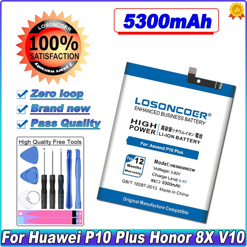 HB386590ECW HB386589ECW 화웨이 명예 8X 글로리 8X / 9x 라이트/뷰 10 라이트/노바 3 4 5T ...