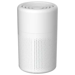 Compact HEPA Air Purifier with Negative Ion & Odor Elimination for Quiet Use in Any Space (White)