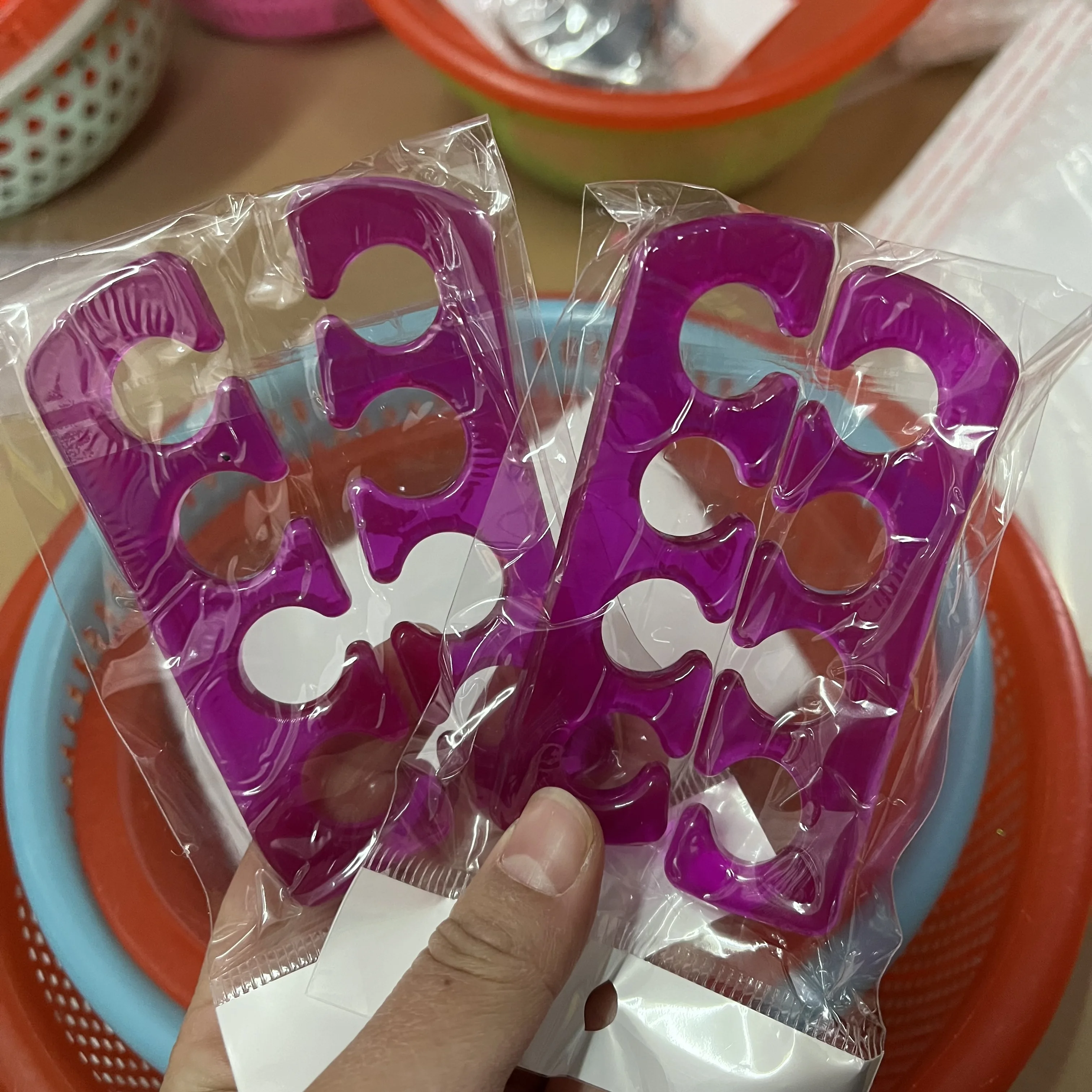 2pcs Soft Silicone Nail Art Toes Separators Washable Finger Foot Divider Holder UV Gel Polish Painting Pedicure Manicure Tools #