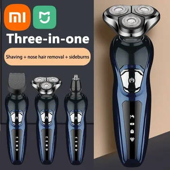 Xiaomi 3 In 1 Electric Shaver Portable Washable Rechargeable Shaver Body Hair Shaving Machine Men Beard Shaver Wet And Dry 1