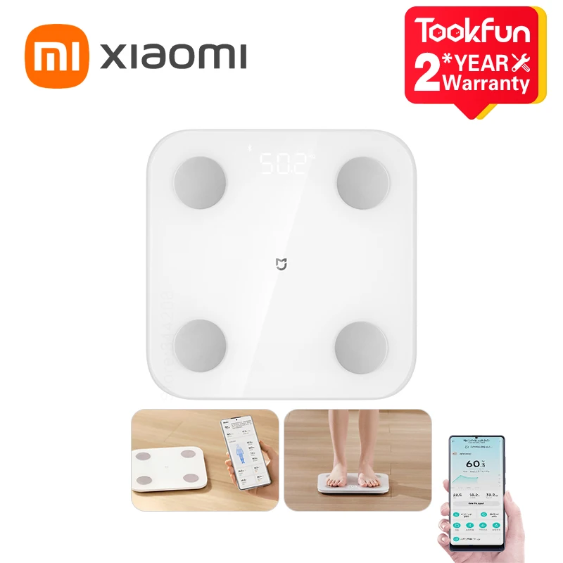 XiaomiMijiaBodyFatScaleS400DualFrequencyElectricalImpedanceAccurateMeasurementDexa
