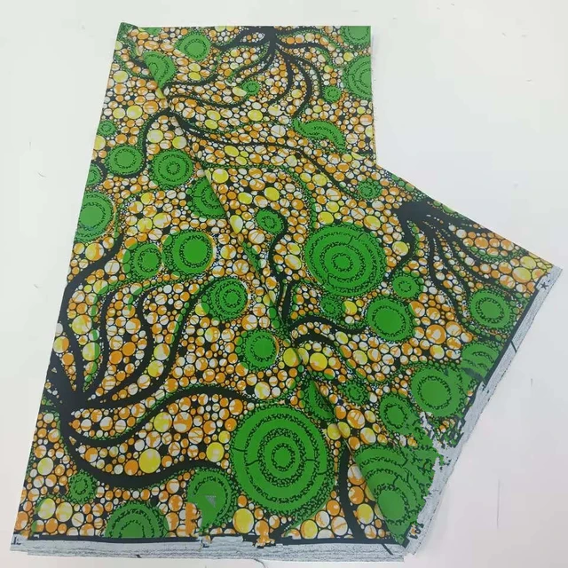 African wax high quality 100% cotton Ankara wax fabric clothing 6 yards 4