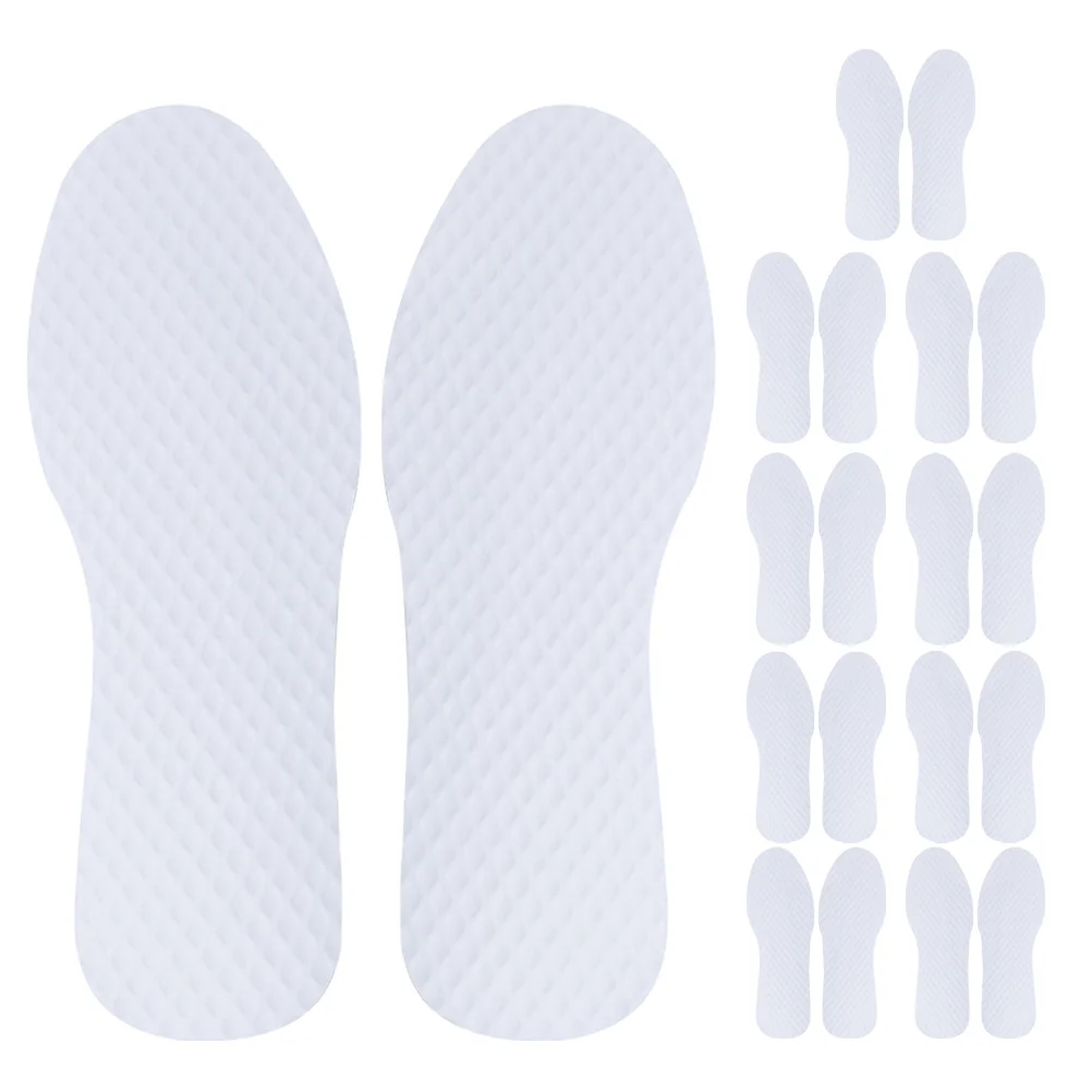 

10 Pairs Wood Pulp Paper Insoles Shoe Inserts Comfortable Multipurpose Supple Men and Women