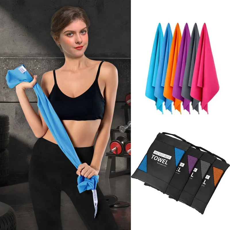 Microfiber Sports Towel Beach Towel Quick Dry Outdoor Sports Travel Fitness Gymnastics Jogging Swimming Yoga