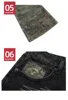 MIJKO Jeans Men's and Women's Camouflage Patchwork Washed Hole Design Jeans 2025ss 6