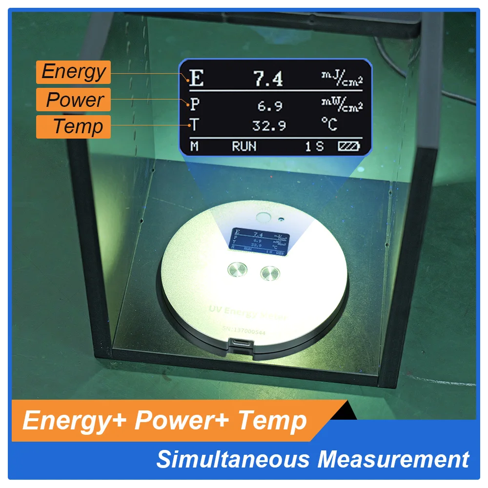 UV Illuminometer Uv Energy Meter Radiometer UVA LED Light Sources LS137 Measure Energy Power and Temperature Ultra-small Size High Precision