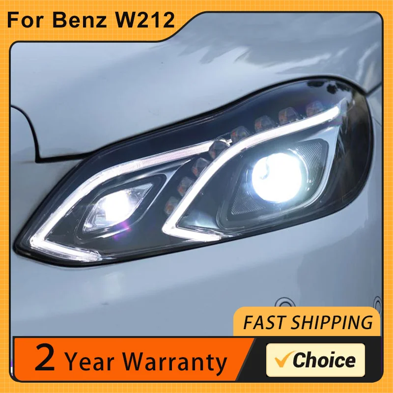 

Car Auto Head Lights For Mercedes-Benz E Class W212 Headlights 2014-2015 E260 E200 E180 W212 LED DRL Signal Lamp Conerning Light