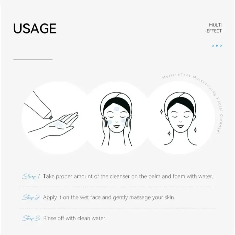 Facial Cleanser Deep Cleansing Foam Remove Dark Spots Acne Mark Pores Refining Blackheads Oil Control Face Wash Scrub Face Gel 5