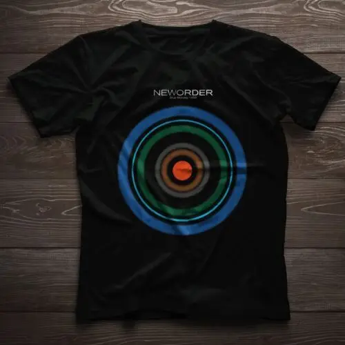 Nuovo Ordine Blue Monday Joy Division T-Shirt, Bernard Sumner Peter Hook Stephen