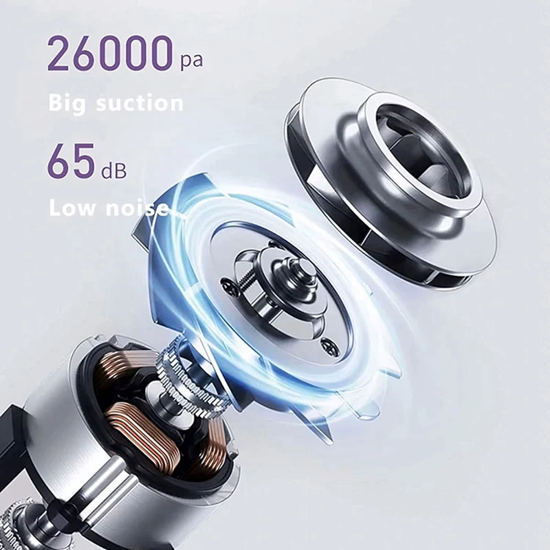 مكنسة كهربائية محمولة لاسلكية قوية للمنزل، شفط قوي...