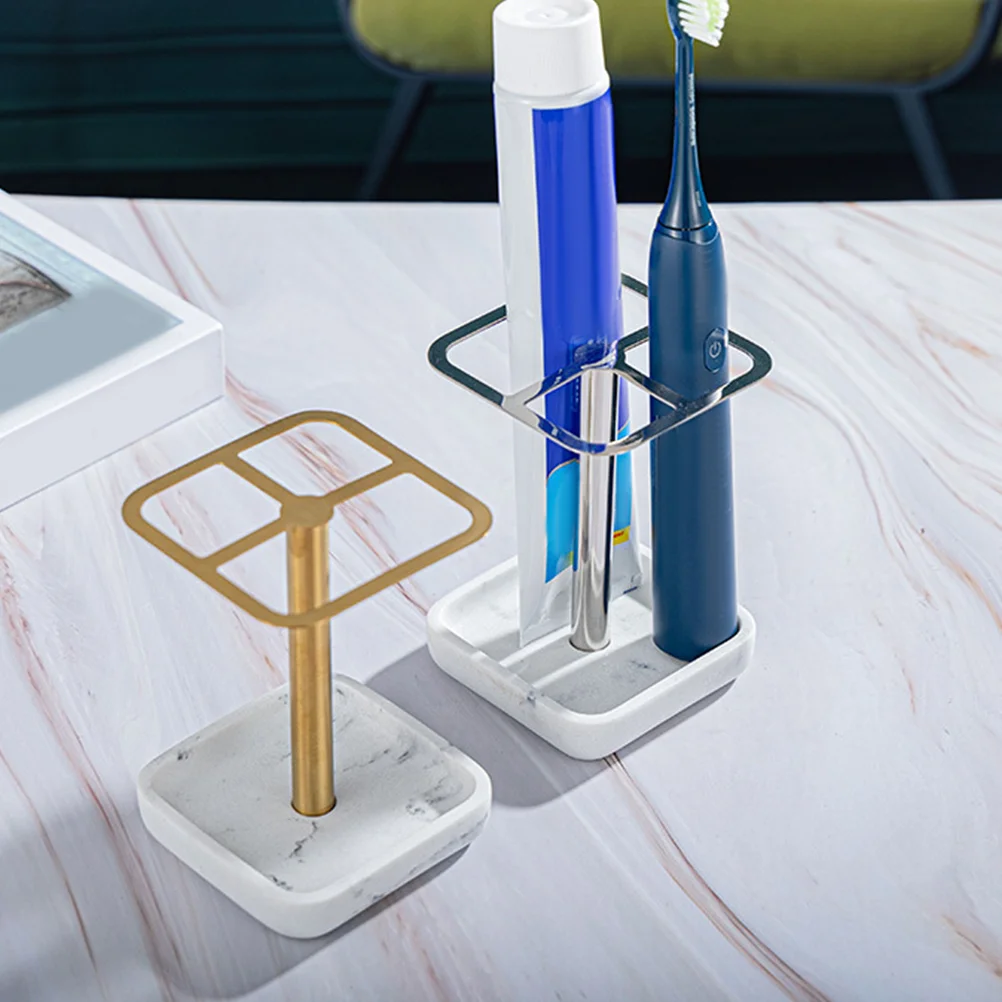 Stainless Steel Toothbrush Holder Electric Toothbrush Stand Bathroom Rack Toothpaste Holder Metal Rack Home