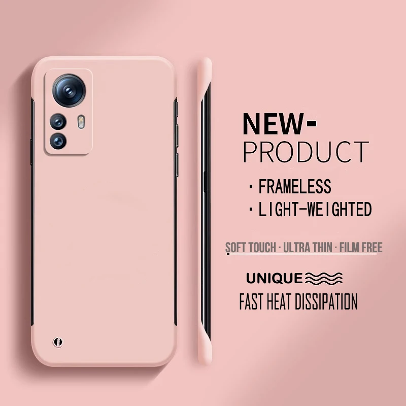 Frameless Hard PC Matte Protective Phone Case - Solid Bumper Shell Cover