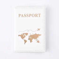 Elegant 2024 PU Leather Travel Passport Holder and ID Case (Beige)