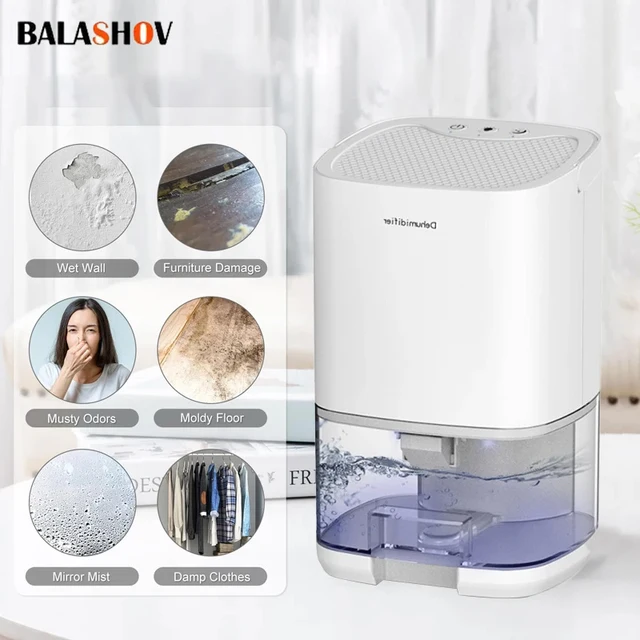 Déshumidificateur d'air Portable de 1000ML, pour la maison, absorbeurs d'humidité muets, Machine, sécheur d'air pour chambre à coucher, bureau, cuisine, désodorisant 1
