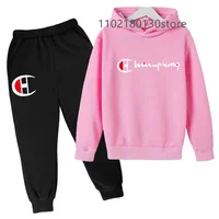 Spring/autumn Kids Clothing for Girl Boy Children's Hooded Hoodies Sweatshirts Fashion Sets Teenagers Groups of Pants Child Sui 2