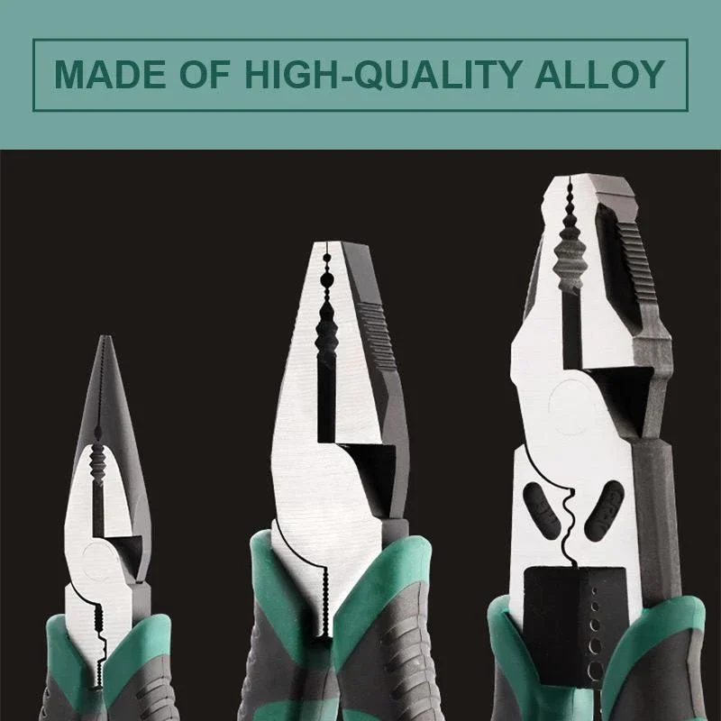 Wire Cutter Super Alloy Wire Stripper Demolisher Pliers Universal Needle Nose Electrician Metalworking Professional Tool