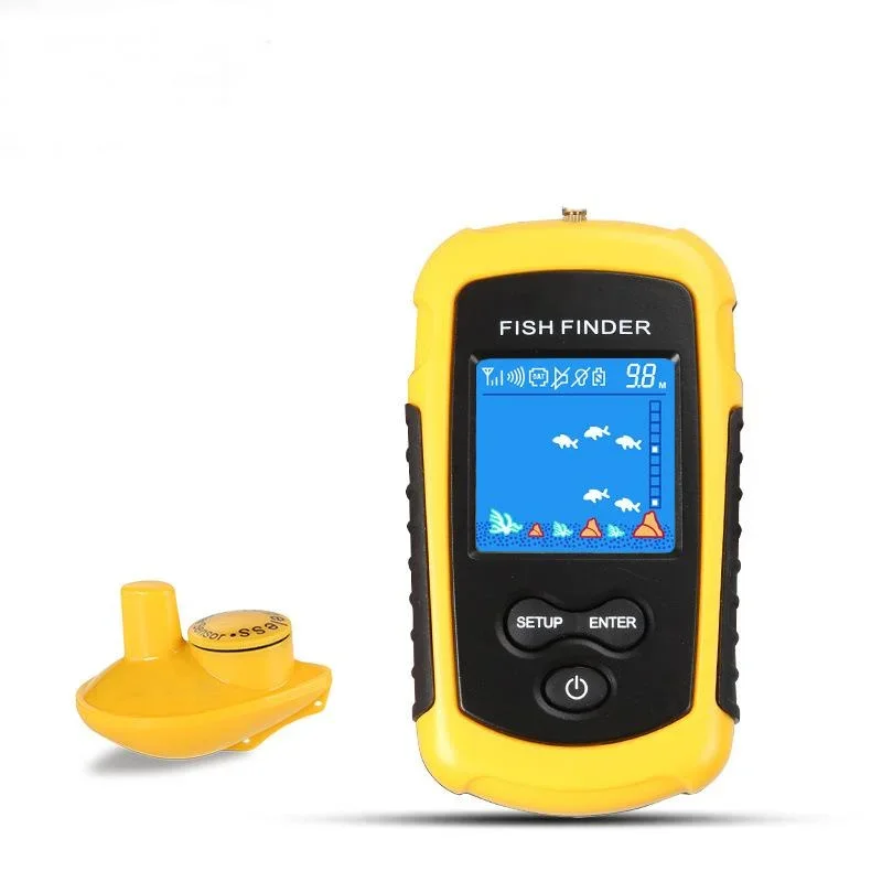 Leqi Fish Detector Wireless Sonar Color Screen Fish Finder Fishing Device Outdoor Supplies Fishing Gear Detector