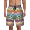 Custom Camouflage Home Boardshorts Mens Quick Dry Board Shorts Modern Zigzag Swim Trunks Custom Print Bathing Suits 1