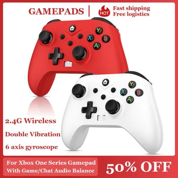 Gamepad wireless 2.4G per Xbox One, Xbox Seris S, X Console Win dow 7 8 10 pc con controller multi gioco Dual Vibra/Six Axis