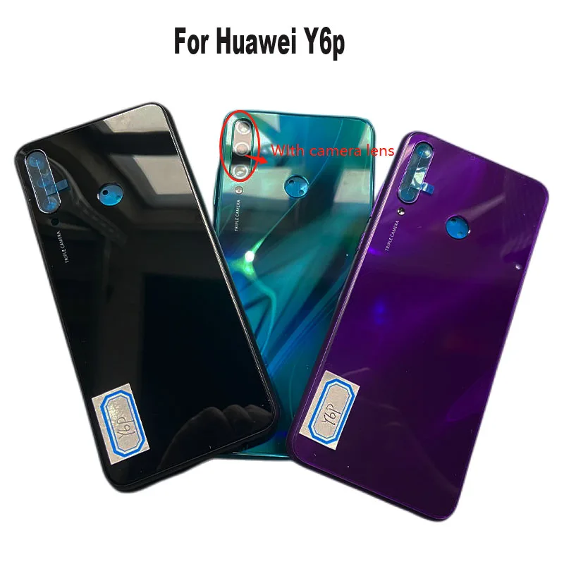 2020 For Huawei Y6P Battery Cover Back Housing Glass Rear