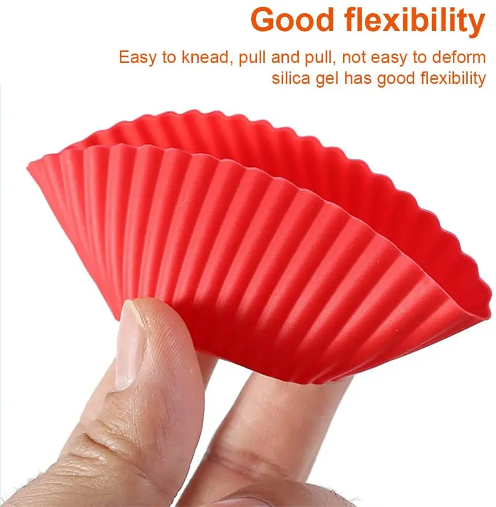 12pcs/Set Round Silicone Cake Molds, Muffin and Cupcake Baking Molds for DIY Baking, Ki... - SKU RSCM1741 - UGI Packaging