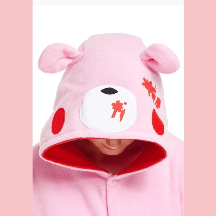 Fleece Onesies For Adults Men Women One-Piece Fancy Suits Cartoon Animal Cosplay Costume Party Gloomy Bear Kigurumi Pajamas cosplay costumes