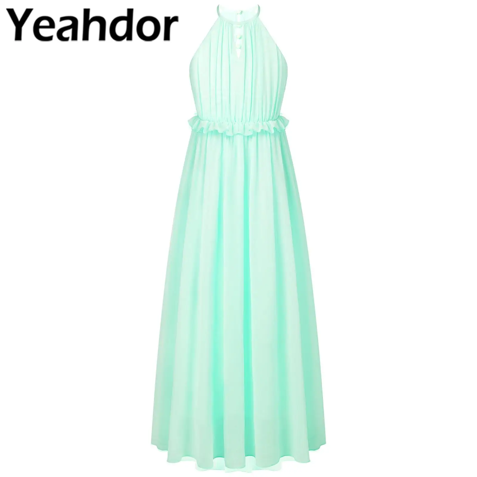 

Girls Dresses for Wedding Party Junior Bridesmaid Chiffon Flower Girl Dress Children First Communion Dress Petites Filles Robes