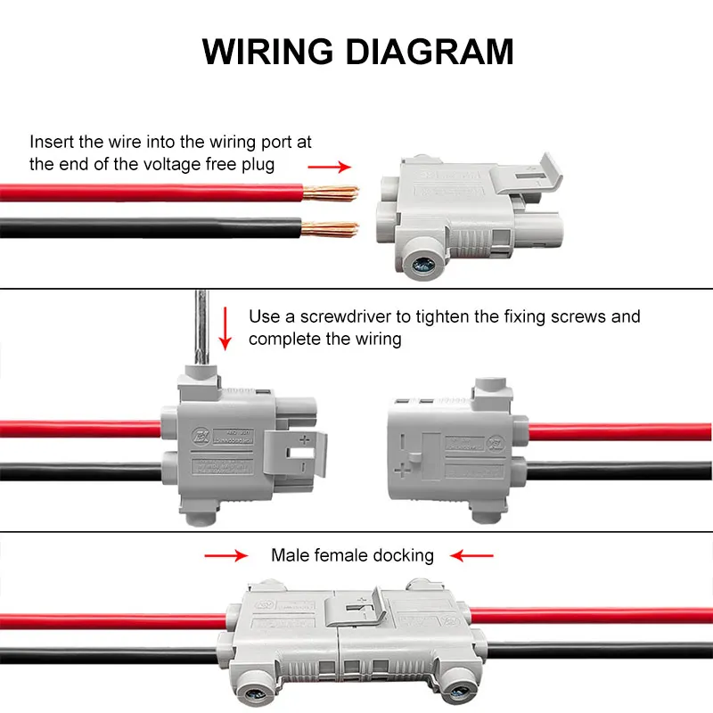 300 PCS Terminali a crimpare a forma di U Connettori per fili elettrici per il collegamento rapido del cablaggio 0,5-1,5 mm² e k di tubi termorestringenti  13