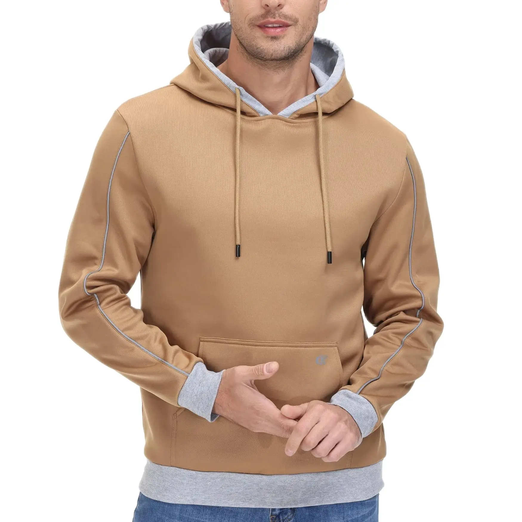 Men's Autumn Winter Pullover Hoodies Cozy Fleece Warm Long Sleeve Drawstring Hipster Kanga Casual Hooded Sweatshirts