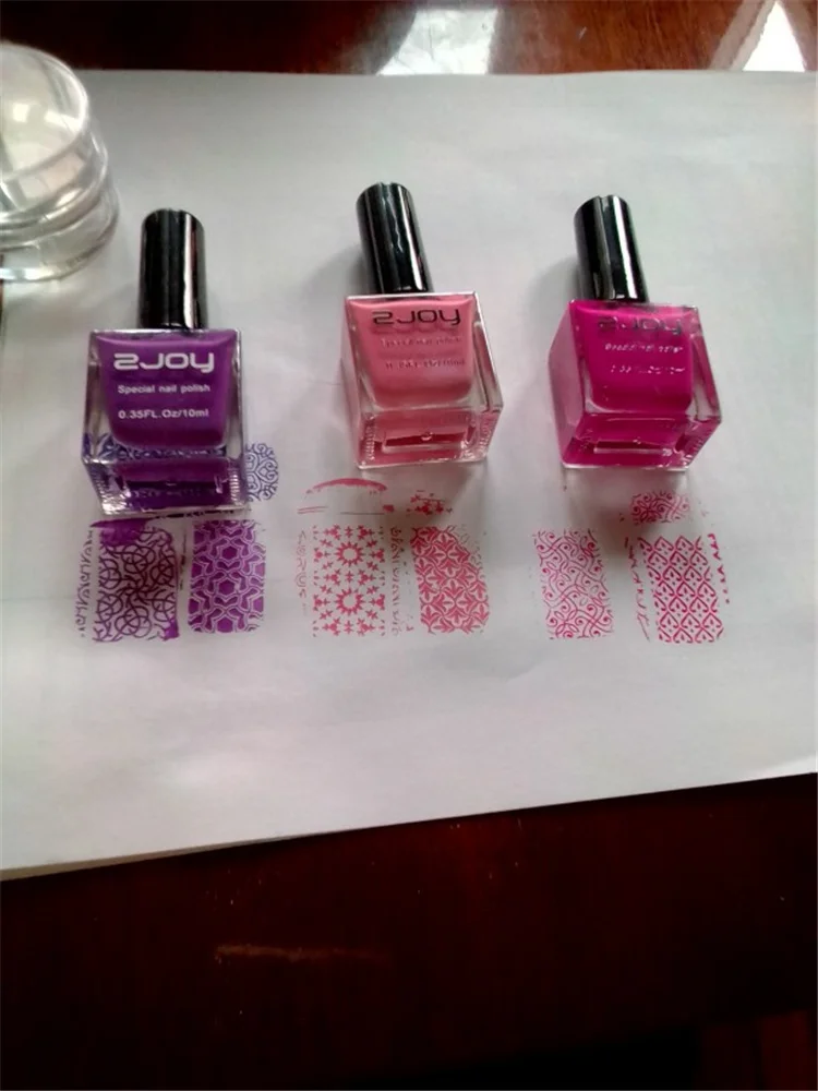 10ml Nail Stamping Polish 20Color Professional Stamping Polish(Use With Stamping Plate)-Print Image Stamp Nails Polishes Lacquer 6
