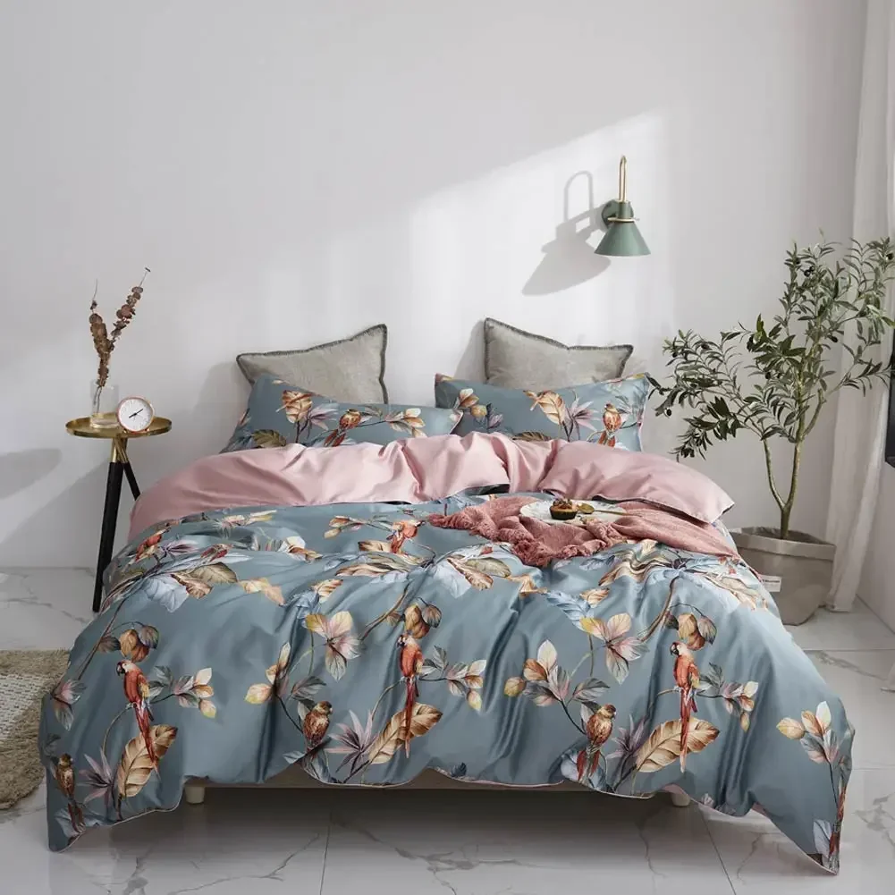Svetanya Floral Bedlinens Egyptian Cotton Bedding Set Queen King Ru Full Size Sheet Duvet Cover Set Underwear 1