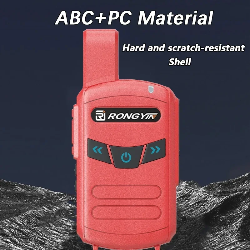 RongYin A5 Mini Long Range Walkie Talkie Type-C Charging UHF 400-470Mhz 16CH Scrambler Wireless Frequency Copy Kid's Gift Radios 3