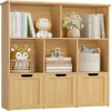 Toy Storage Organizer with Movable Drawers, Floor Storage Cabinet Toy Chest with Hidden Wheels and Storage Cubbies,Storage Chest 1