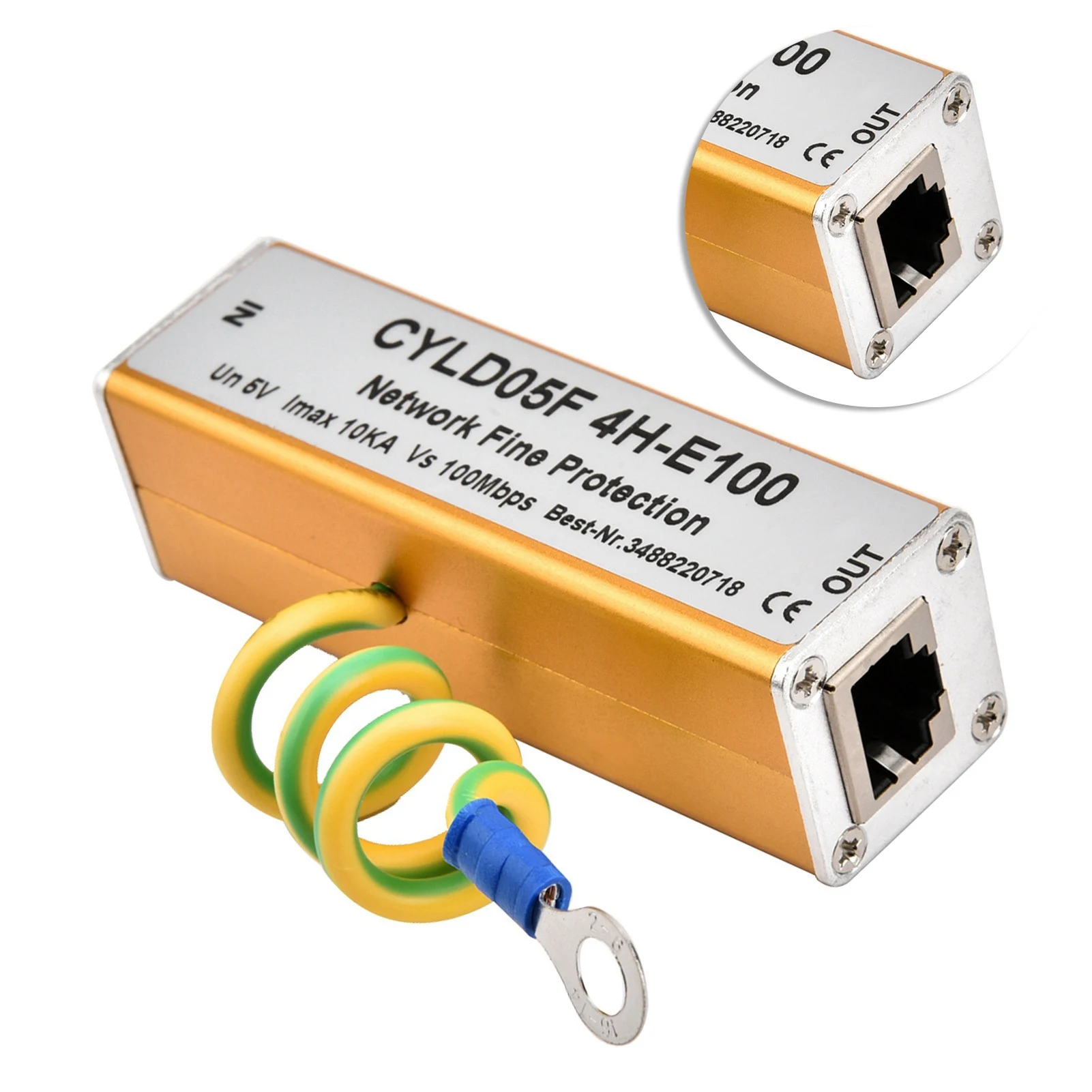 RJ45 RJ11 5V Safe Adapter Ethernet Surge Protector Thunder Lighting Arrester Protection Brand Lighting Surge Protection