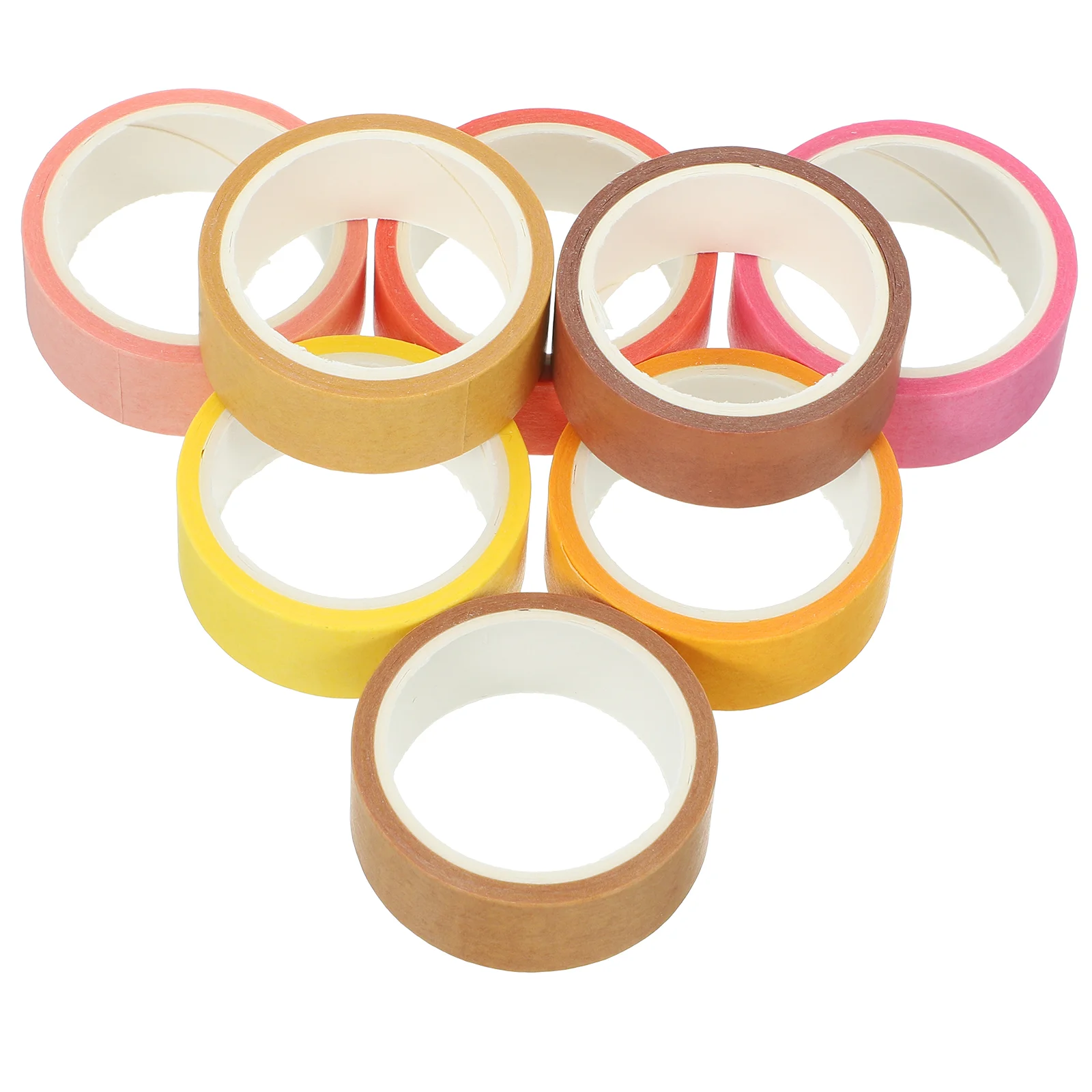

8 Rolls Scrapbook Washi Tape Thin Decorative Adhesive Tapes Account Craft Japanese Paper Stationery DIY Journaling Supplies