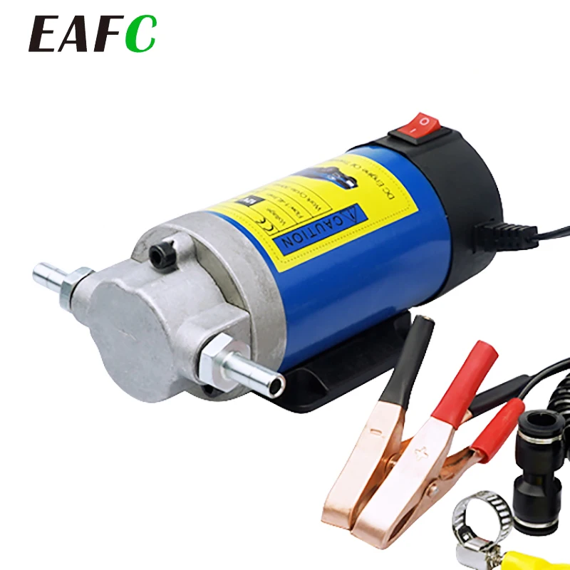 oil transfer pump 12V 100W Electric Oil Transfer Pump Portable 1-4L/min Oil-changes Equipment Automobiles Fuel Pump for Car Motorcycles Boat