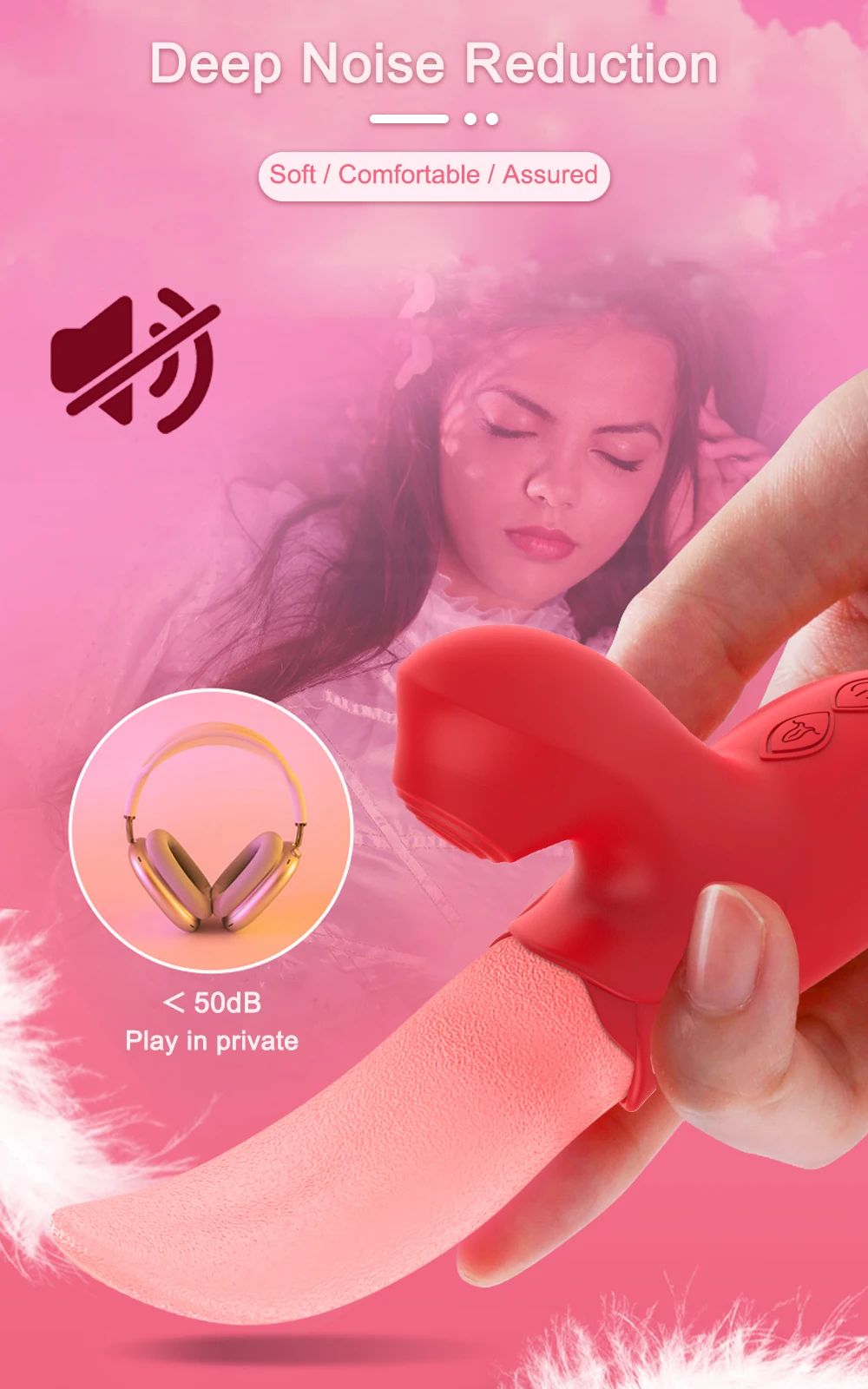 Rose Tongue Licking Sucker Vibrator For Women Nipple Clit Stimulator Love Egg Dildo Vibrating Massager Female Adult Sex Toys